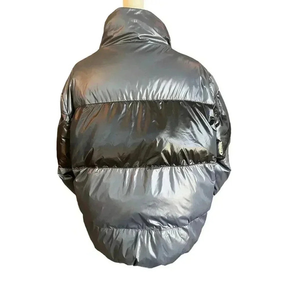 Pelaton puffer jacket grey and pink size medium - Picture 2 of 10